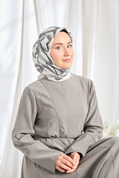 Silk Home Twill Silk Scarf Bloom White