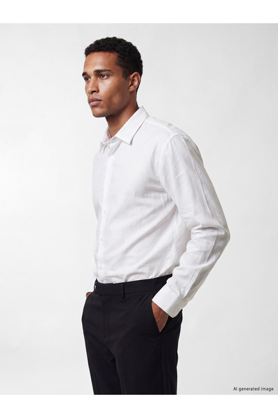 LC Waikiki Regular Fit Crinkle Men's Shirt