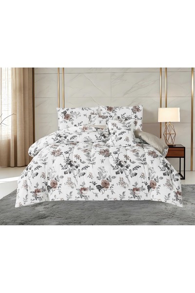 BIET ALMAFROSHAT 6-Piece Quilted Bedspread Set with a Quilted Bed Runner