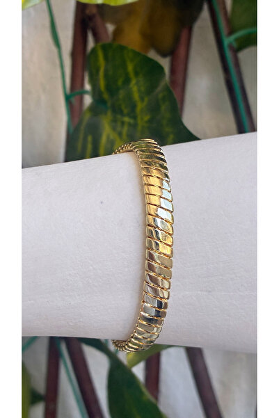 Gold taşsız 14k bileklik