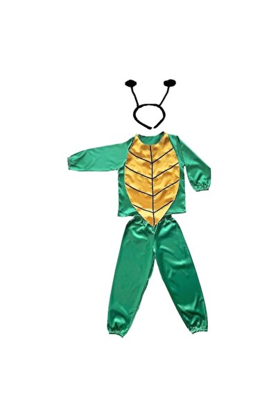 OEM Costum de licurici verde pentru copii, pantaloni, bluză, bavetă, bentiță ...