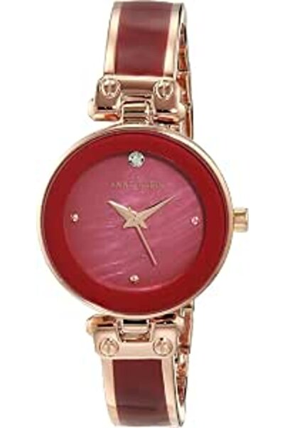 Anne Klein ساعة نسائية بسوار من الألماس الأصلي