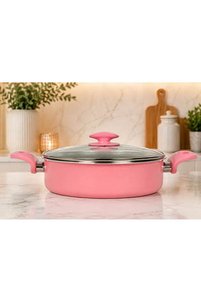 USTAOGLUHOME Mhtp 30 cm Granite Pink Karniyarik Pot