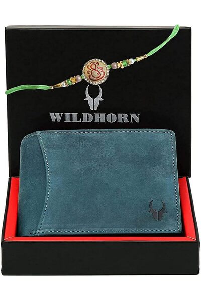 Wildhorn محفظة رجالية مصنوعة يدويًا من الجلد الطبيعي، محفظة جلدية ثنائية الطي...