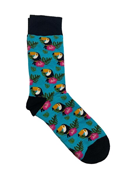 TMR Quality Comfortable Breathable Tucan Patterned Unisex Socks