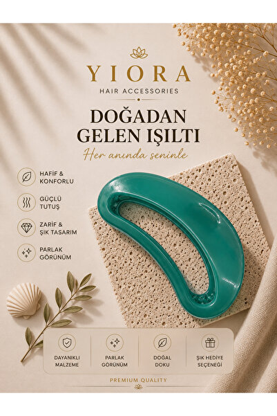 yiora Imported Colorful Acetate Latch Buckle Strong Grip XL Size 12.5 cm