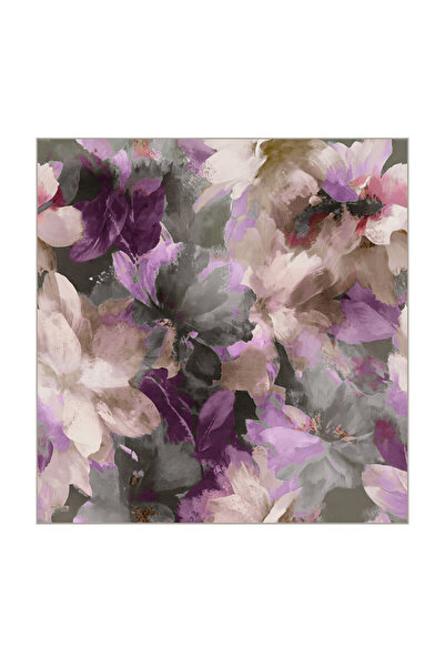 Bursa İpek Lilac Aura Pattern Organic Scarf