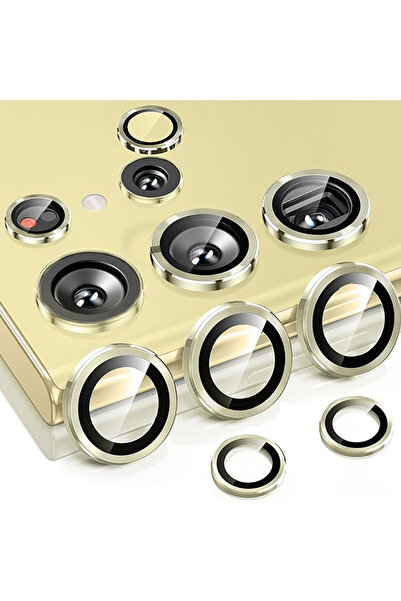 Choice34 S26 Ultra Gold Metal Lens Ring Glass For S26 S25 S24 S23 Ultra Plus ...