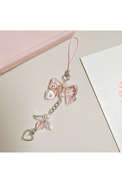 Choice B 1Pc Phone Charm Ziai Phone Chain Trendy Pendant Bow Lanyard Mobile P...