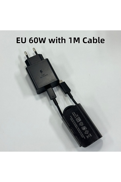 Choice SAMSUNG 60W EU with 1M Original 60W 25W Charger Type C Super Fast Char...