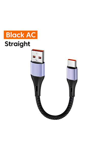 Choice7 0.3m Straight A-C 66W 0.15M/0.3M Short Cable Type C Fast Charging Cab...