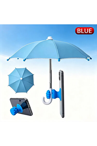 Choice5 BLUE Outdoor Live Phone Mini Umbrella Waterproof Rainproof Universal ...