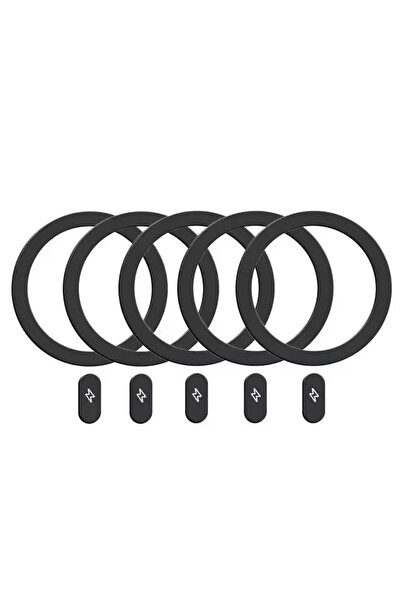 Choice5 5 Black 1/5PCS Magnetic Sticker Metal Ring for Magsafe Wireless Charg...