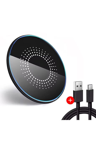 Choice VIKEFON B With Cable Wireless Charger LED Light Phone Pad Dock For iPh...