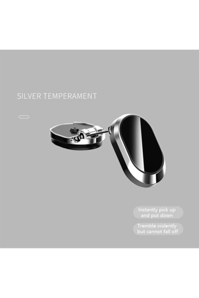 Choice1 silver Rotatable magnetic car phone stand, intelligent foldable car p...