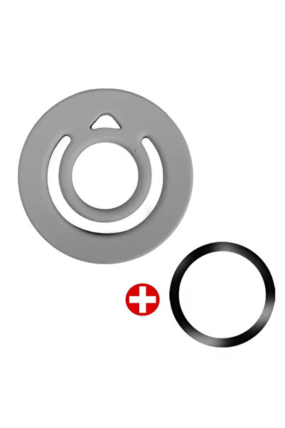 Choice Grey Portable Silicone Magnetic Phone Back Mount Phone Ring Holder for...
