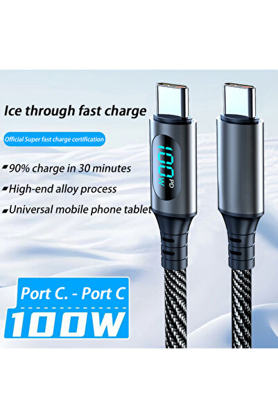 Choice3 1m PD Type-C Ultra-Super Fast Charge Cable 120W USB A To Type C Nylon...