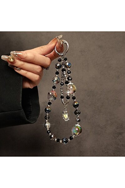 choice2 black Luxury High-End Crystal Phone Chain Heart Pendant, Wristlet, Ph...