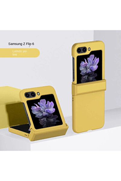 Choice27 Galaxy Z Flip7 Yellow Hard Shell Skin Feel Phone Case for Z Flip 7 6...