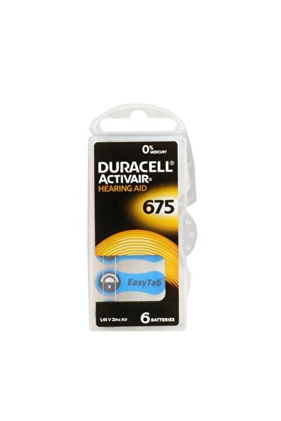 Duracell 675 Numara Düğme Kulaklık Pili (6 Lı Paket)