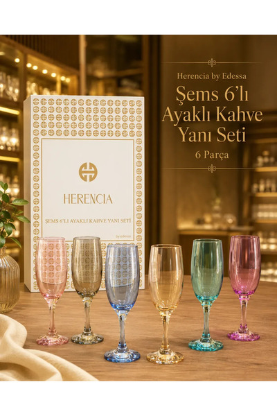 Herencia Şems Ayaklı Kahve Yanı Renkli