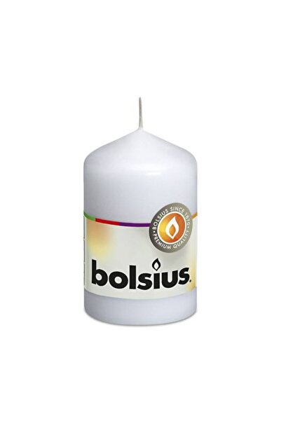 Bolsius Set 5 x Lumanare Stalp 80 x 48 mm Diametru - Alb