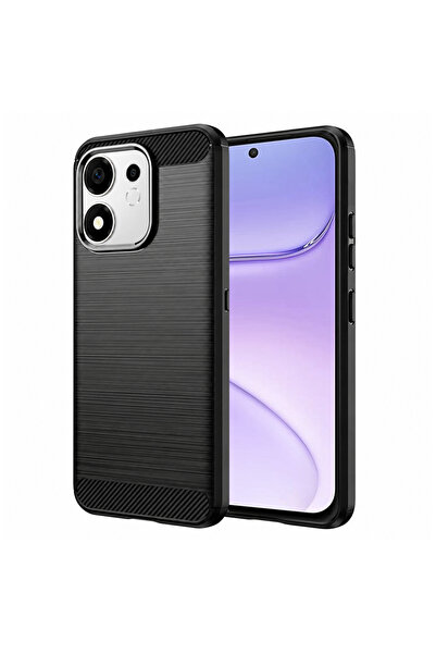 Techsuit Husa pentru Honor 600 Smart, Carbon Silicone, protectie antisoc