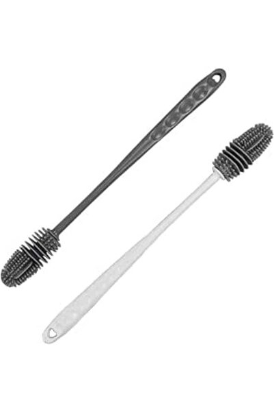 Generic Silicone Long Handle Cup Brush Set, 2PCS Bottle & Glass Cleaning Brus...