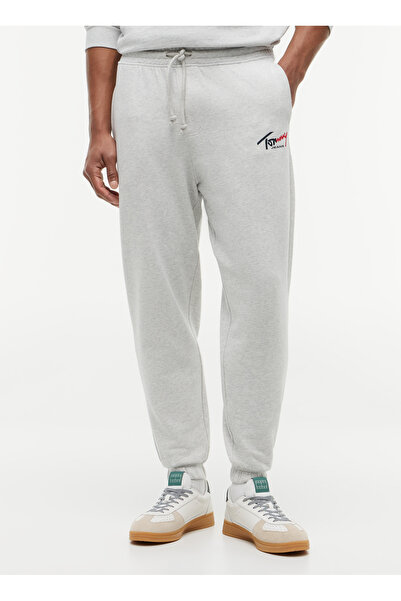 Tommy Jeans Gri Erkek Regular Fit Logo Baskılı Sweatpant DM0DM23903P08 TJM RE...