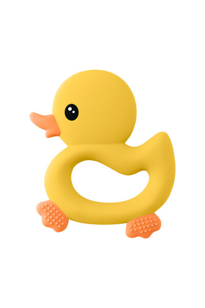 Choice1 A03 1PCS Baby Teether Toys Cartoon Duck Silicone Teether For Baby BPA...