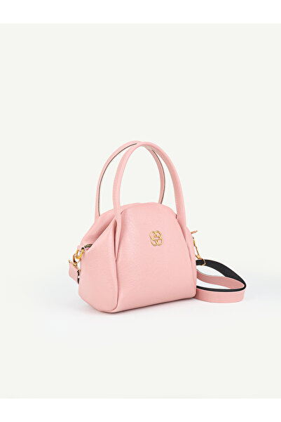 Beshora Cassie Pink Zipper Detailed Women's Hand and Shoulder Bag with Adjust...