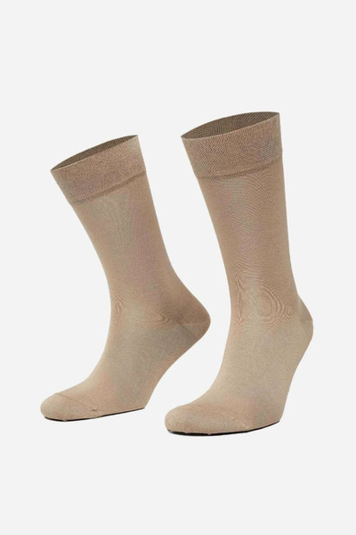 Mısırlı Men's Mercerized Single Summer Socks Milk Brown