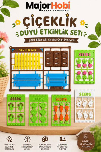 Major Hobi Mini Garden Sensory Activity Set Montessori Play and Sensory Devel...