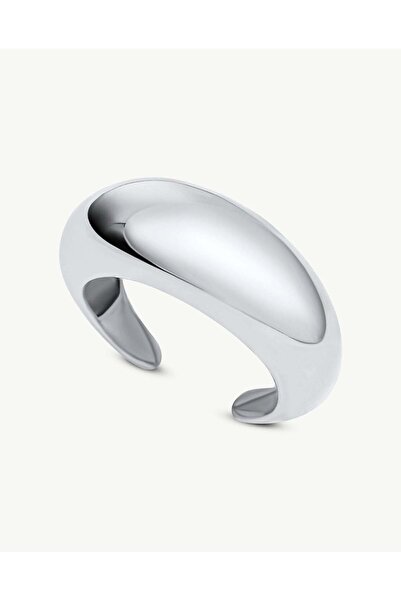 Stemma Jewelry Inel Ajustabil Dome din Argint 925, Placat cu Rodiu