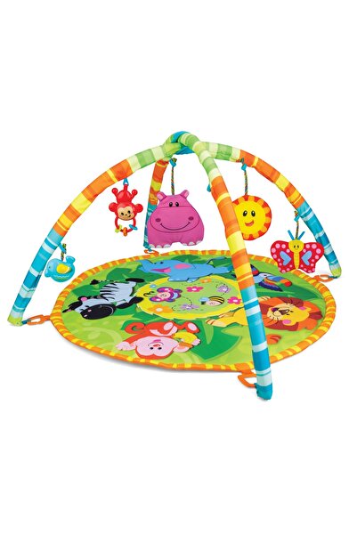 Generic WINFUN Jungle Pals Playmat - Soft Activity Mat with Hanging Toys & Tu...