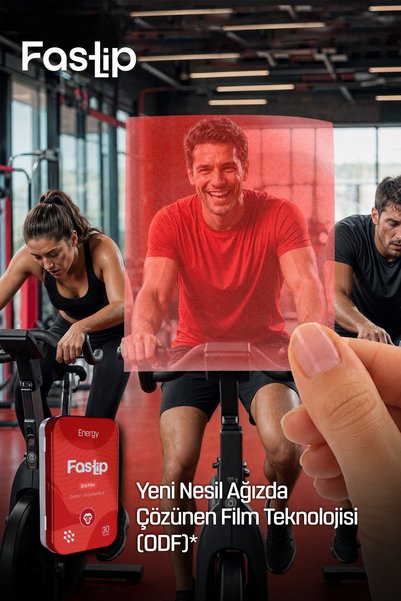 Fastlip ENERJİ Strip Form 30 Film Tablet - Enerji L-Teanin, Ginseng, Kafein ve Vitamin