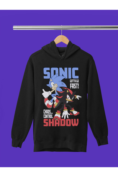 MAGORS Sonic the Hedgehog Printed 3-Yarn Quality Soft Texture Hooded Children...