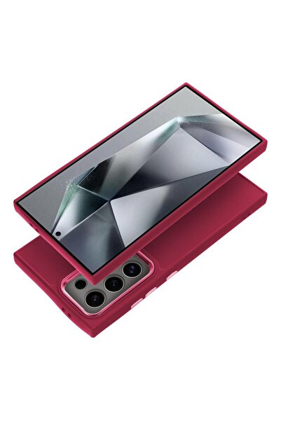 OEM Σατέν Θήκη με Πλαίσιο Κάμερας Ματζέντα (Samsung Galaxy S25)