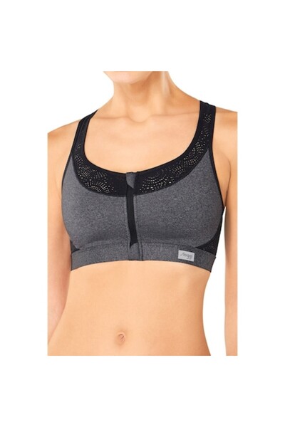 SLOGGI Sports Bra, Women Move Fly N, grey/black, 85F