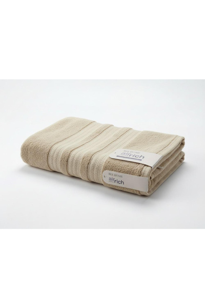 Generic Brand منشفة استحمام قطن 100% مقــاس 84*172 سم - بيج غامق