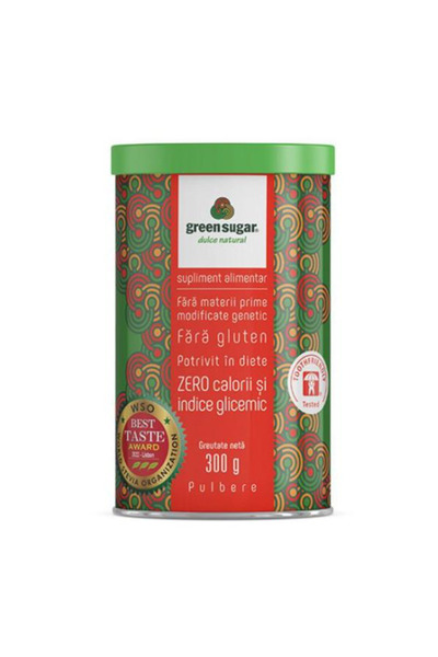 Remedia Indulcitor din Extract De Stevie Green Sugar Pulbere - Remedia, 300 g