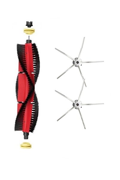 Rovexa Συμβατό με Roborock S5 Max, 1 κύρια βούρτσα και 2 λευκές πλαϊνές βούρτσες