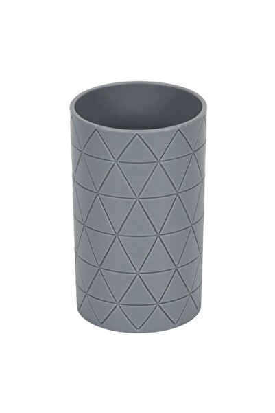 Zâna Casei Gray Plastic Triangular Toothbrush Holder 7x12cm