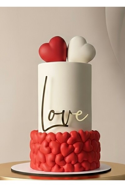 EgeConcept Love 3 Pleksi Pasta Süsü GOLD - 8x10 cm