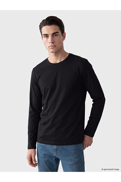 LC Waikiki Esvab • Modern & Distinctive Zero Roba Collar Long Sleeve Men's T-...