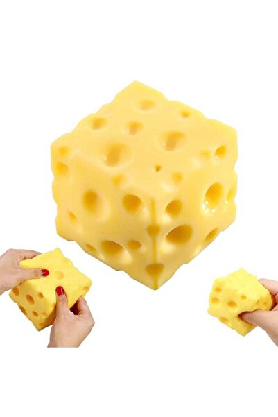 REZZOSS Cheese Cube Squishy Squeeze Toy 7cm – Slow Rise Swiss Cheese Squishy ...