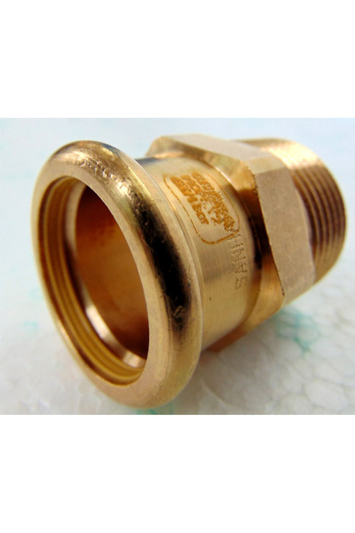 NO BRAND SANHA Racord de tranziție Nypel 28 x 3/4 PxGZ din alamă pentru gaz