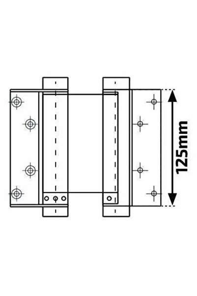 NO BRAND Balamă pentru ușă batantă 12.5CM 125MM Patină