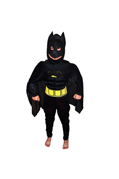 Toys Costum Batman pentru băiat, corp robust și musculos + mască, costum de c...