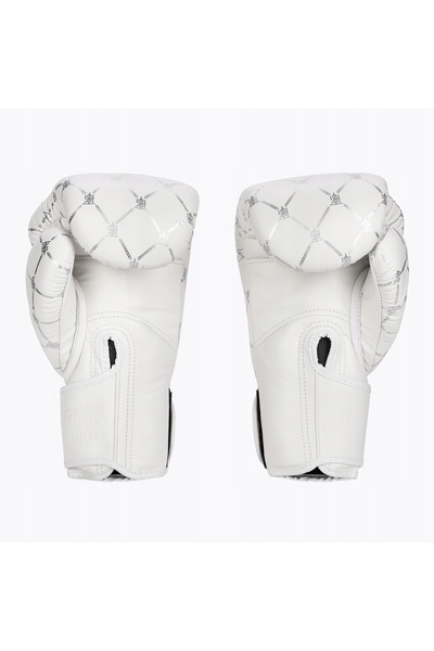 NO BRAND Mănuși de box Top King Boxing Chain alb/argintiu 12 oz